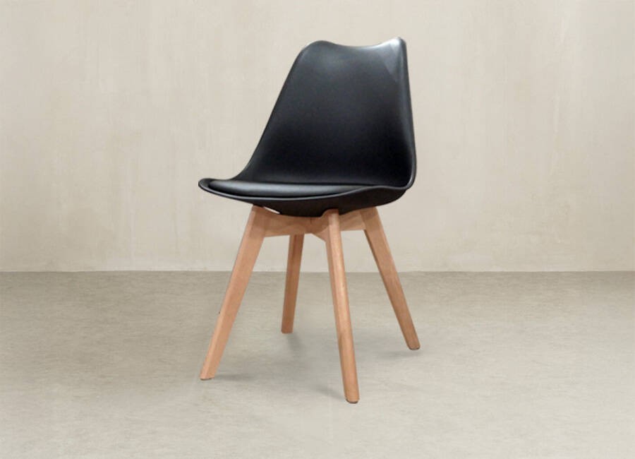 Silla de comedor Pula negra