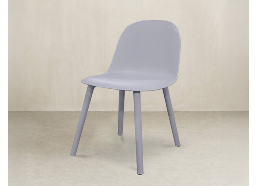 Silla Palermo para exterior gris claro