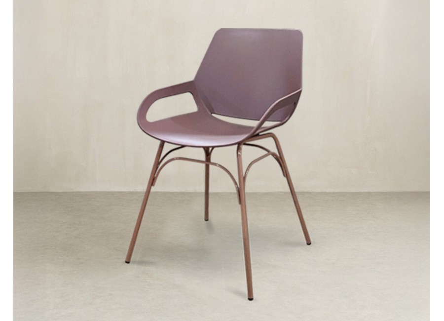 Silla Kavala color marrón