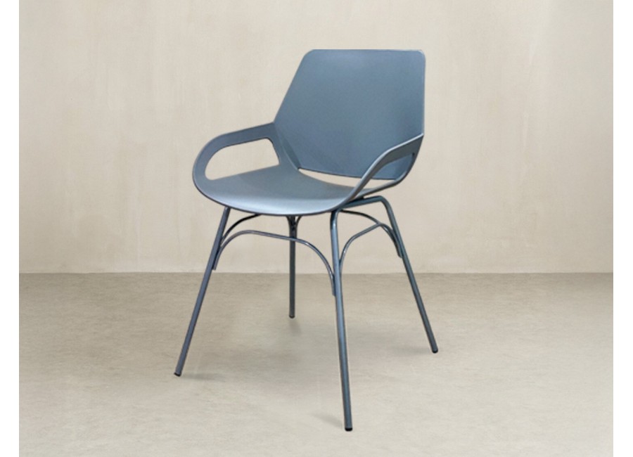 Silla Kavala color gris oscuro