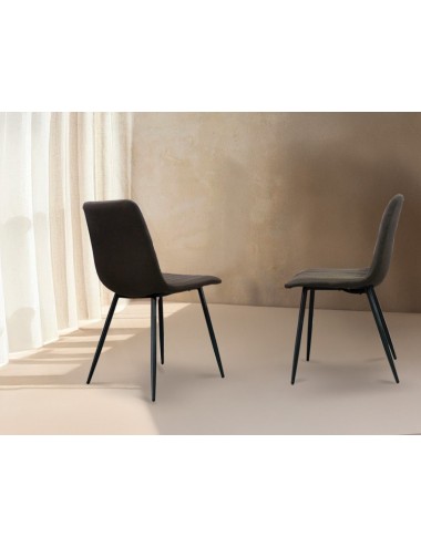 Silla Florencia marrón oscuro
