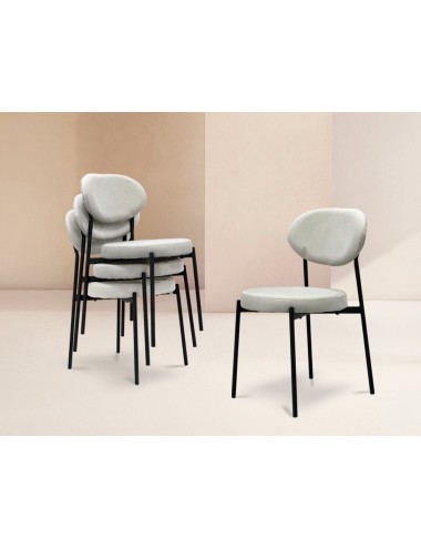 Silla Cannes gris claro
