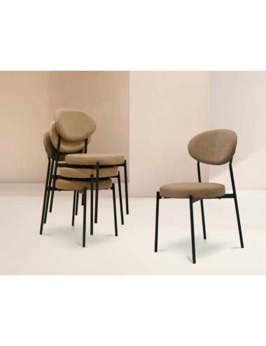 Silla Cannes marrón claro