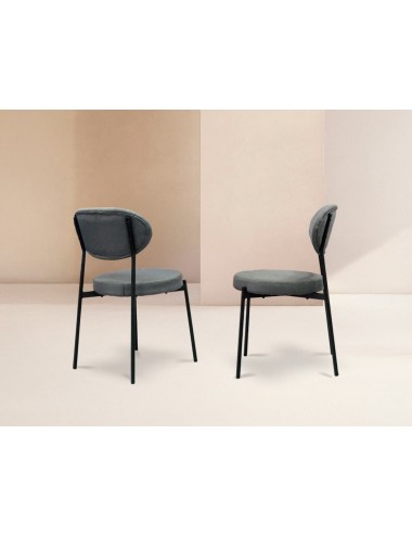 Silla Cannes gris oscuro