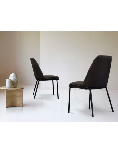 Silla Zadar marrón oscuro