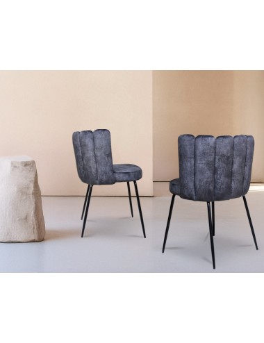 Silla Greta gris oscuro
