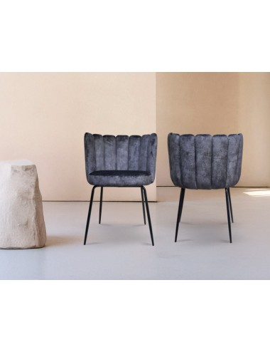 Silla Greta gris oscuro