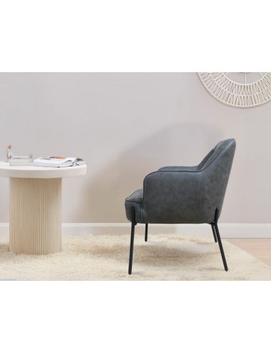 Silla Lalia gris oscuro