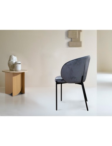 Silla Antibes gris oscuro