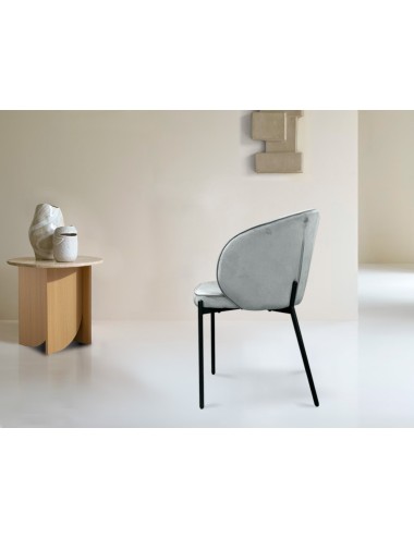 Silla Antibes gris claro