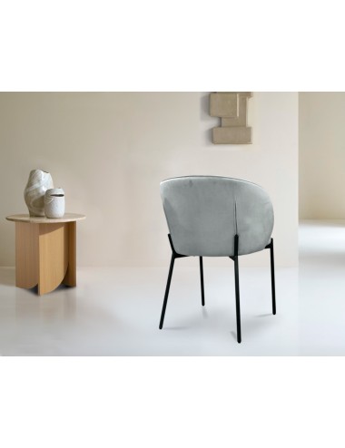 Silla Antibes gris claro