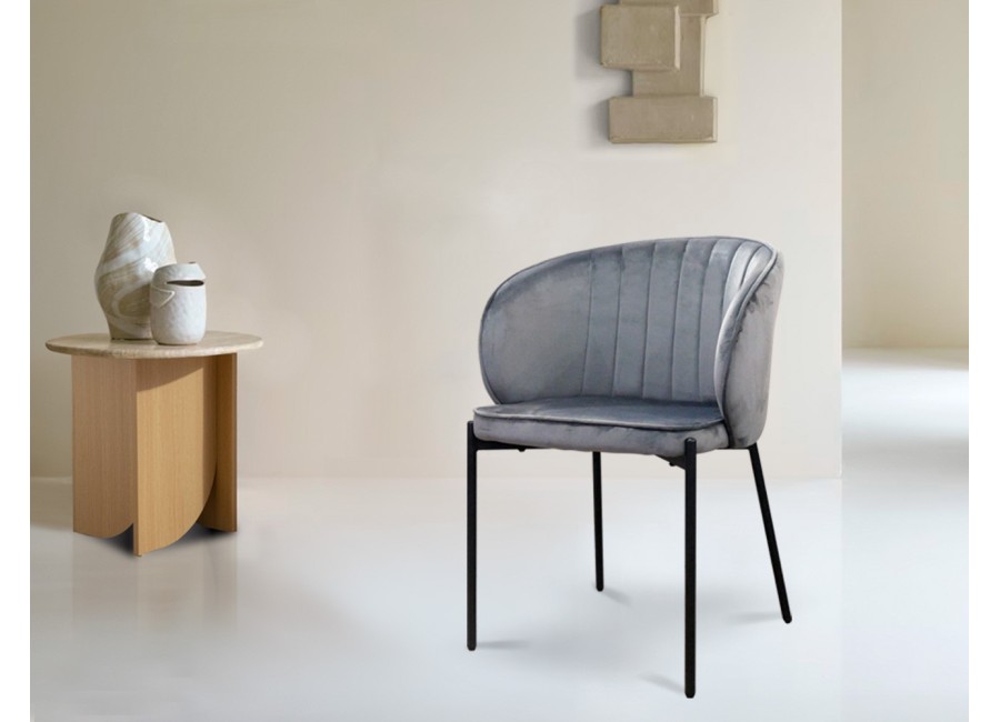 Silla Antibes color gris