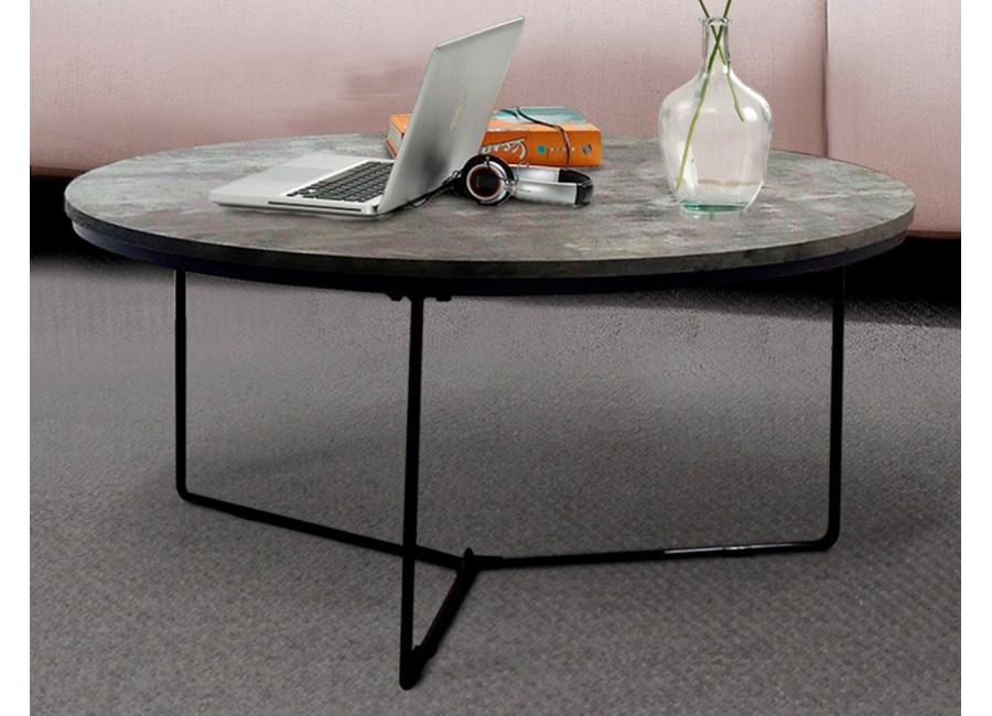 Mesa de centro Luna Grande con tapa 3D superresistente